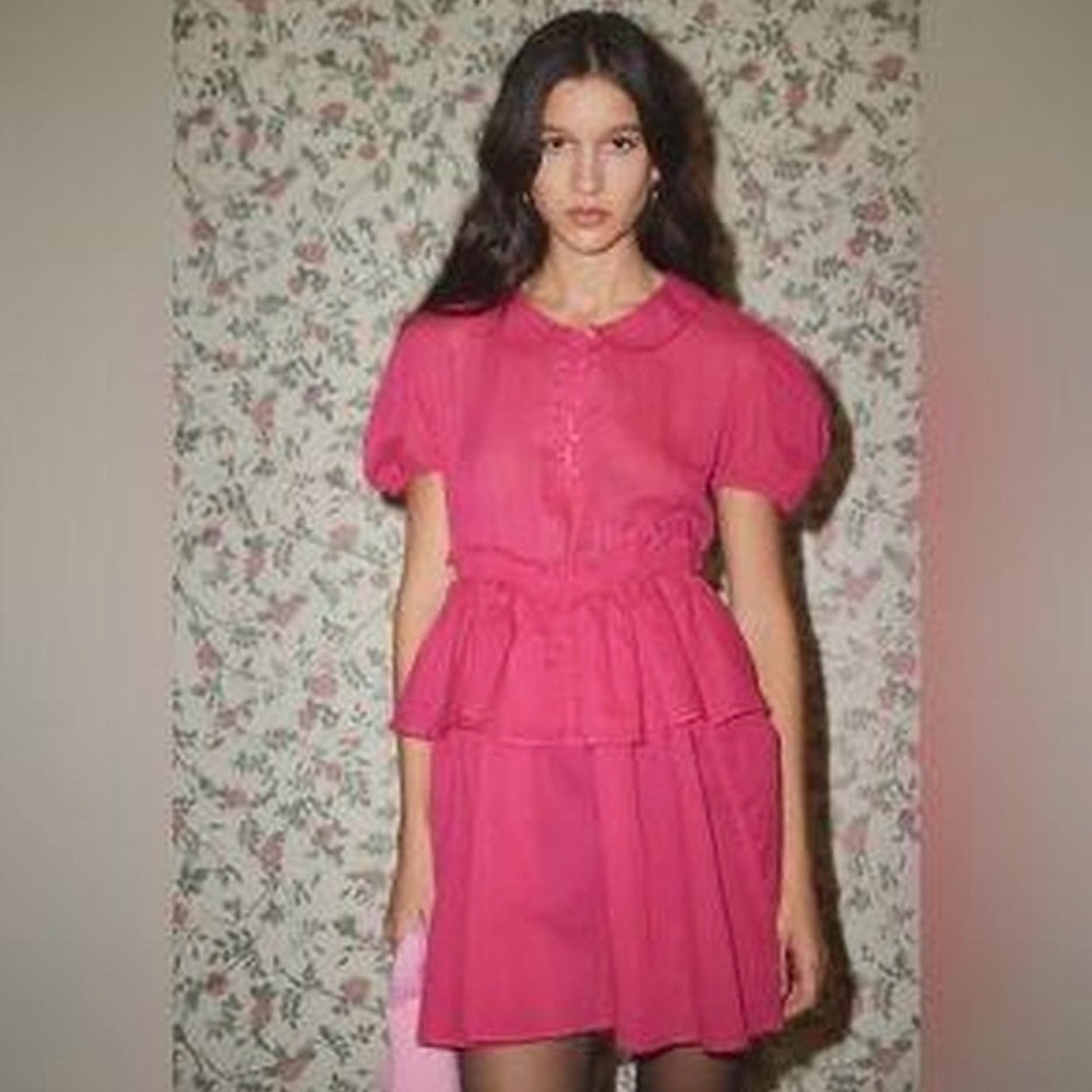 Urban Outfitters Pink Ruffled Dress